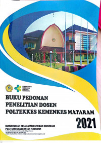 Buku pedoman penelitian dosen Poltekkes Kemenkes Mataram